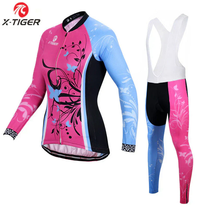 X-Tiger - Dames fietsset met lange mouwen