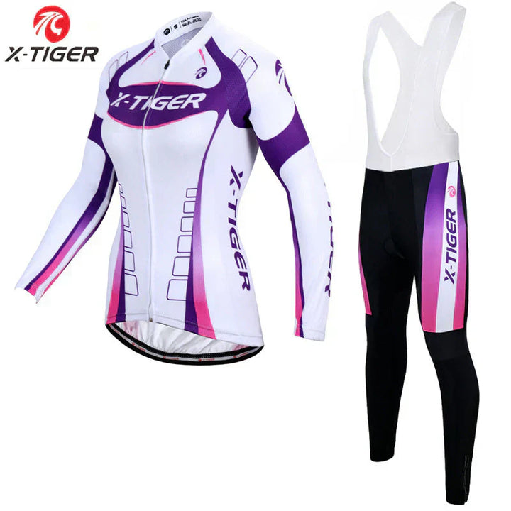 X-Tiger - Dames fietsset met lange mouwen