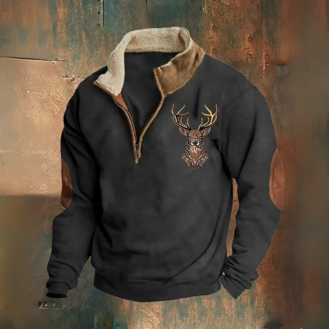 Max™️ | Sweatshirt met halve rits