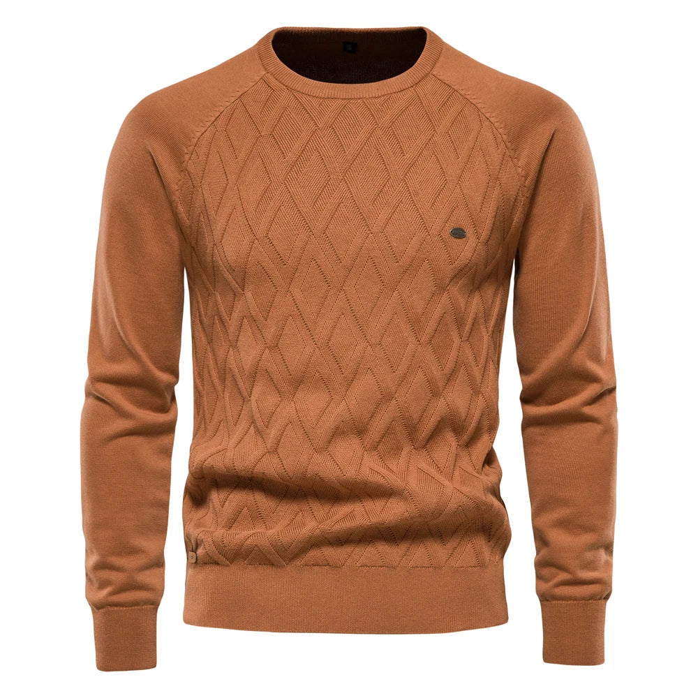 Milan™️ | Herenpullover met Ruitpatroon